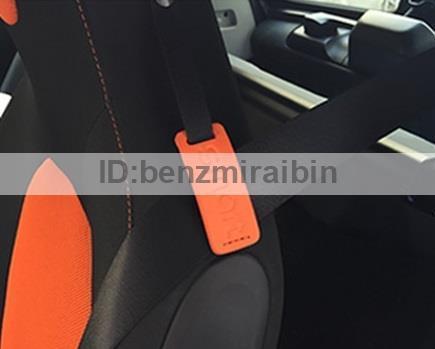 スマート Smart 453 fortwo シート ベルト レザー オレンジ DIY 1枚拍卖