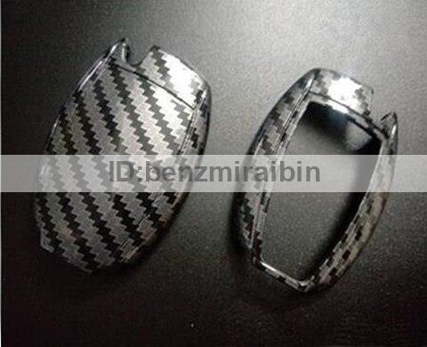 ベンツ Benz B/C/E/S/R/M Class GLK CLA CLS W246W204W212W221W261W116X116W218 リモート リモコン キー カバー カーボン柄 黒 ブラック拍卖