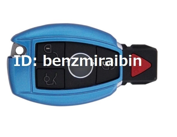 BENZ ベンツ キー カバー ケース リモコン リモート コントローラー W204W221W216R231R171 ML GLCLKCLSLSLK 青 ブルー 1pc ハード拍卖