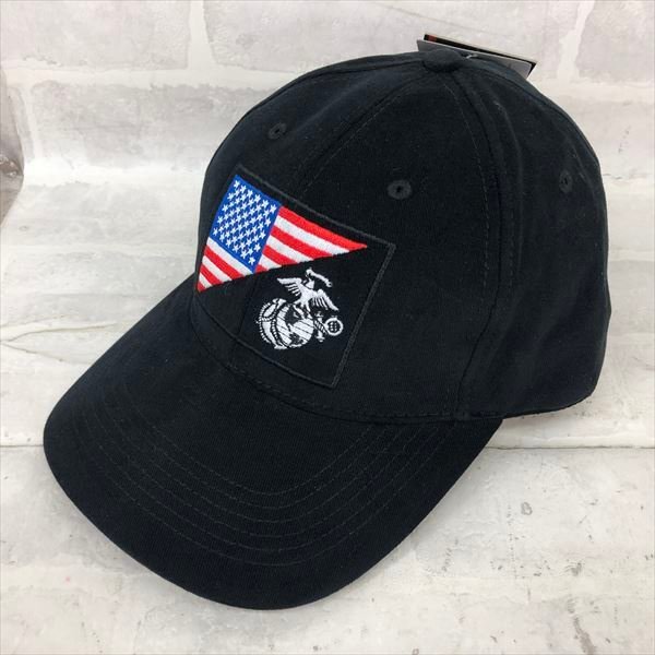ROTHCO ロスコ タグ付き USMC Eagle Globe and Anchor US Flag Low Pro Cap 帽子 キャップ SIZE:FREE ブラック MU632024021904拍卖