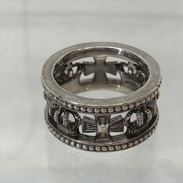 JUSTIN DAVIS ジャスティンデイビス MEDIEVAL WEDDING BAND クラウン クロスモチーフ SIZE: 14号 指輪 リング MH632024022106拍卖