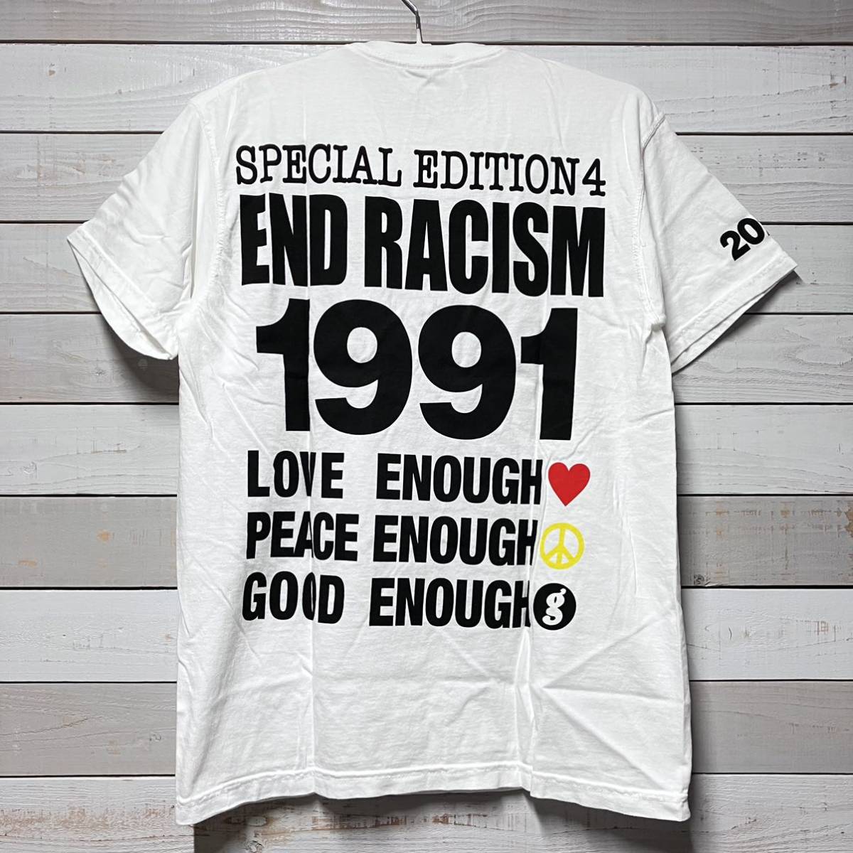 サイズ M GOODENOUGH FRAGMENT DESIGN INFINITE ARCHIVES 2020 TEE SHIRT WHITE グッドイナフ フラグメント デザイン Tシャツ ホワイト拍卖