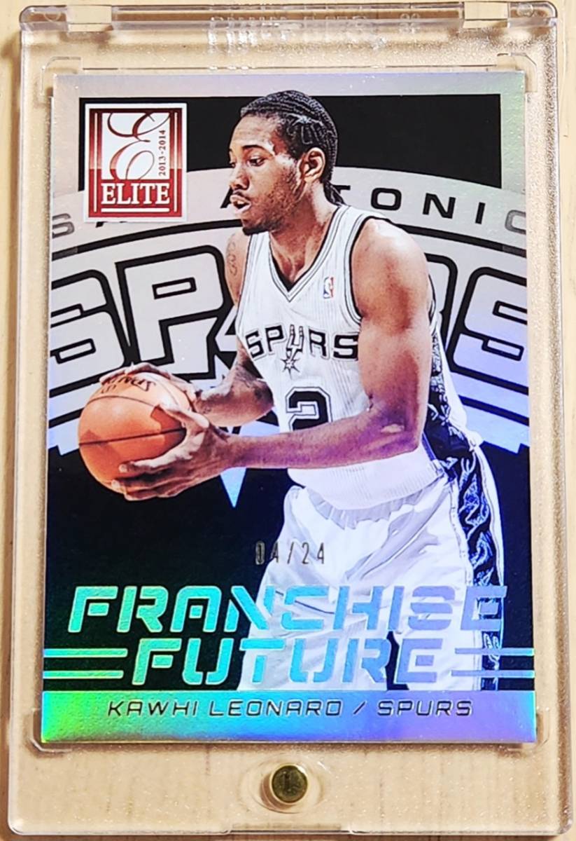 超レア 24枚限定 SP 2013-14 Panini Elite Franchise KAWHI LEONARD / カワイ レオナード (2x NBA Champions) Refractor Holo Prizm Silver拍卖