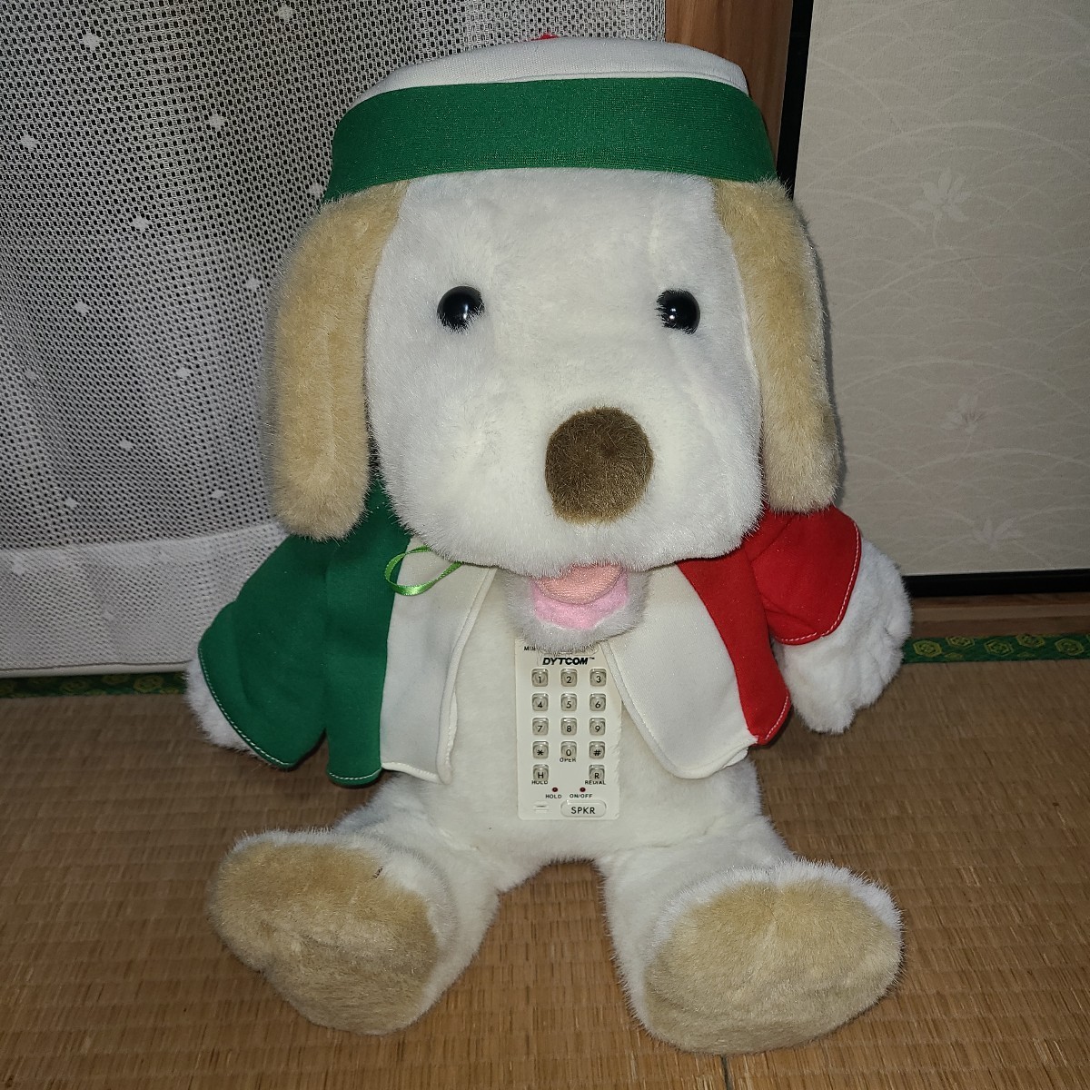 Dytcom 電話 ぬいぐるみ ジャンク 台湾製 1988 昭和 レトロ 犬 プッシュフォン拍卖