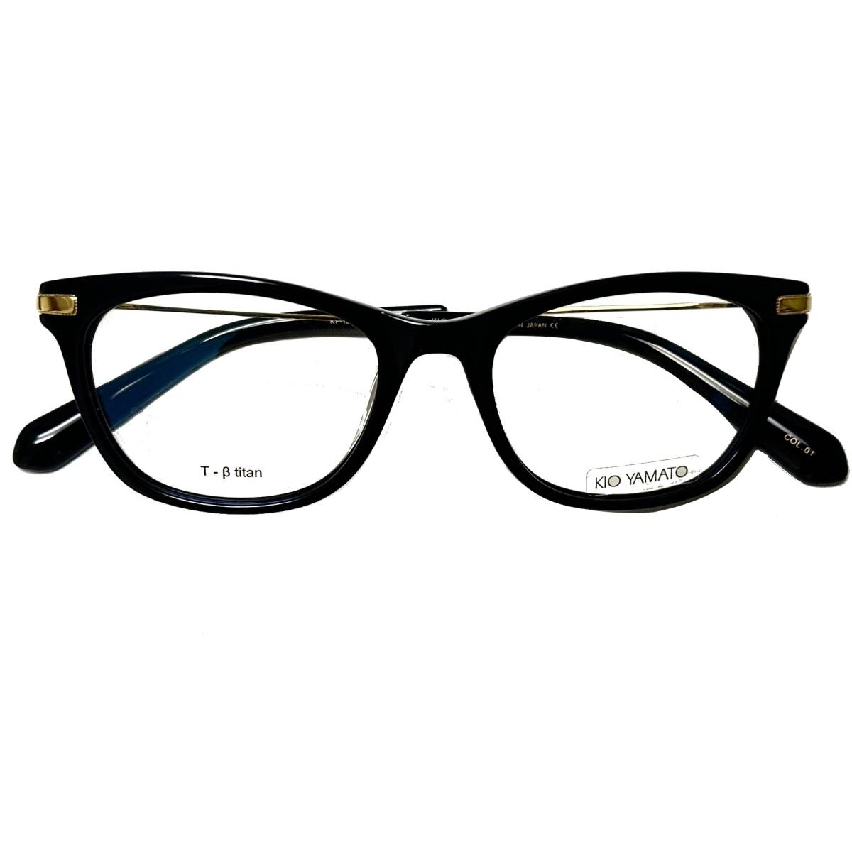 KIO YAMATO 正規未使用 日本製 ベータチタニウム素材 鯖江メガネ キオヤマト KP-185U col 01 メガネ 拍卖