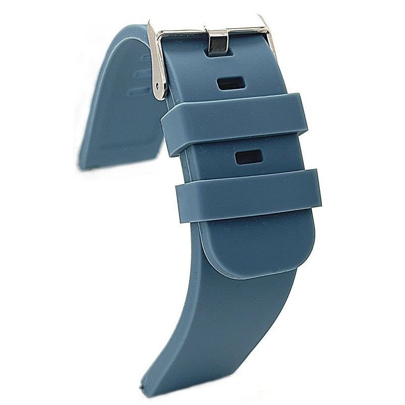 Diloy 腕時計ベルト シリコン 耐汗性 ヨーロピアン ソフトタッチ スマートウォッチ ネイビーブルー 20mm拍卖
