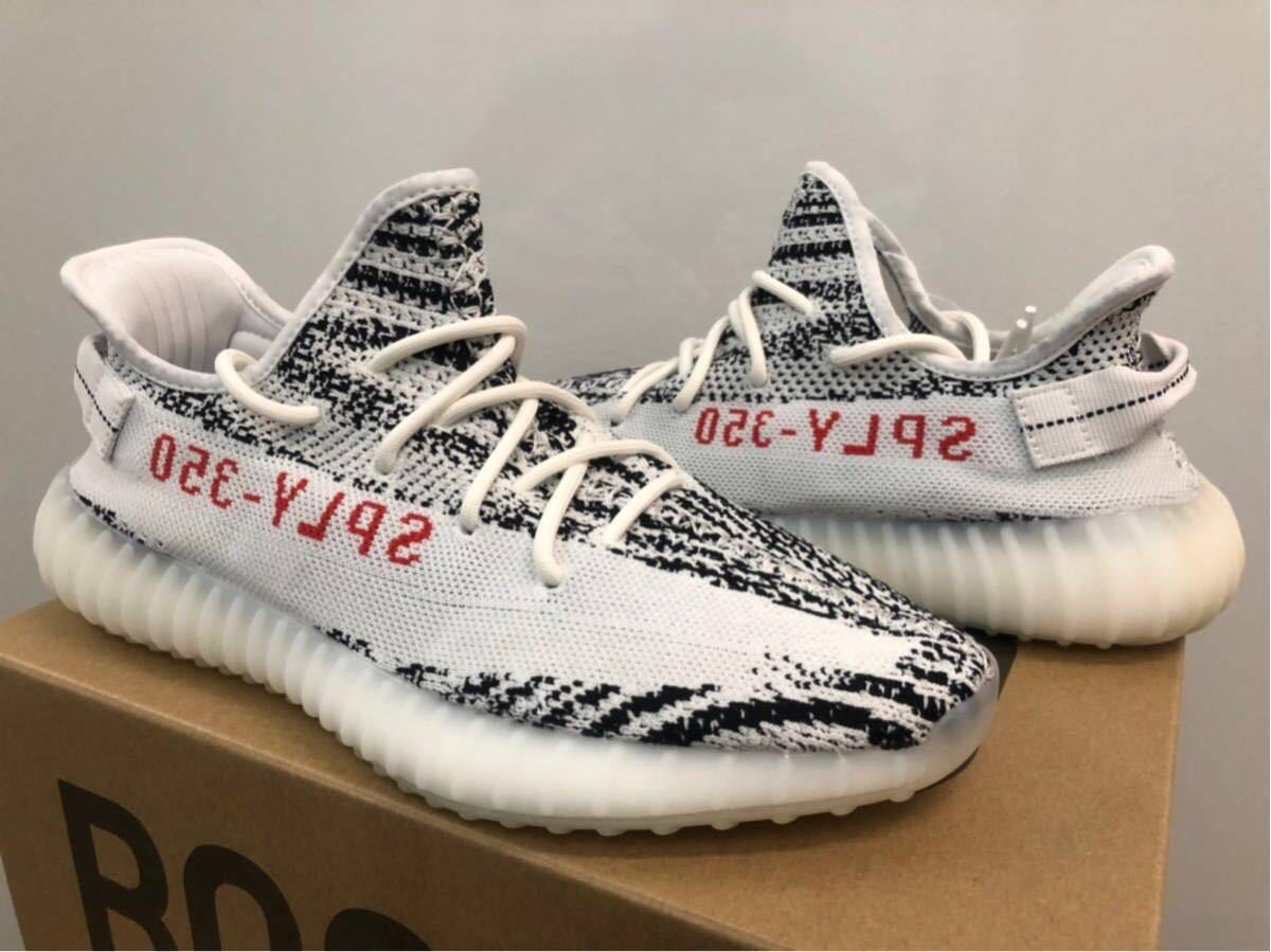 新品 未使用 正規品 ◆ Adidas YEEZY BOOST 350 V2 ZEBRA 28.0cm ◆ CP9654 White/Core Black/Red ◆拍卖