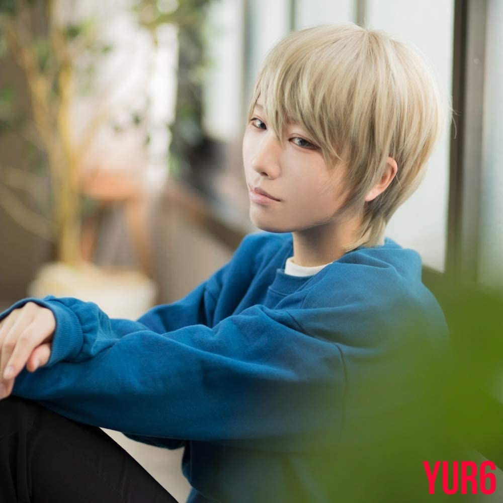 ゴールド2 イージーショート01 メンズ フルウィッグ ウィッグ 男装 ショート 短髪 自然 耐熱 男女兼用 ウィッグネット付き コスプレ拍卖