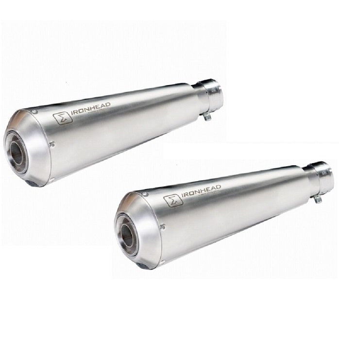 IRONHEAD(アイアンヘッド) MOTO GUZZI V7 2022~ スリップオン 左右2本出し マフラー OVC11S/グッツィストーン【送料800円】拍卖