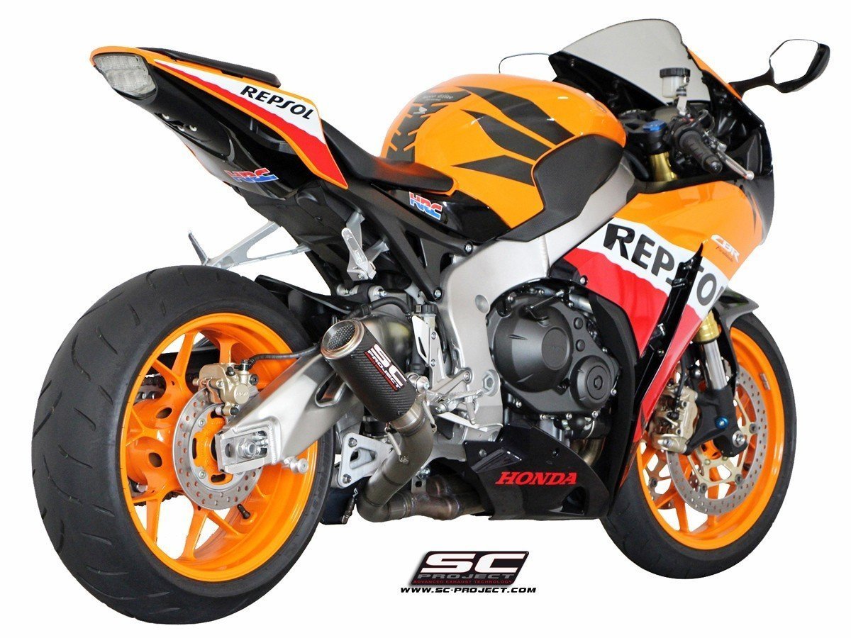 【国内在庫】SC-PROJECT SCプロジェクト CR-T カーボンスリップオンサイレンサー & フルチタンリンクパイプ HONDA ホンダ CBR1000RR '08-13拍卖