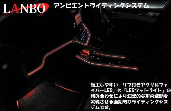 【M's】アンビエントライティングシステム 汎用品 専用リモコン付 LANBO リブ付きアクリルファイバーLED LEDフットライト スマホ操作可能拍卖