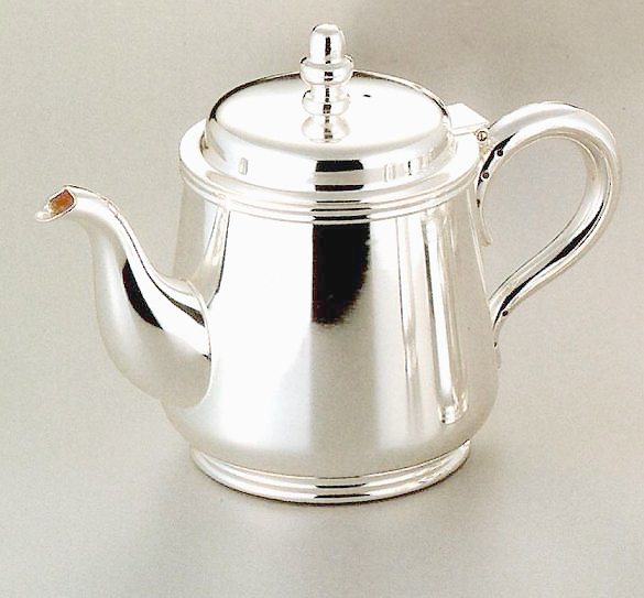 ☆早川シルバー東型ティーポット2人用約350cc洋白ニッケルシルバーホテル・レストラン等ご使用高級食器日本工業規格3種銀鍍金日本製拍卖