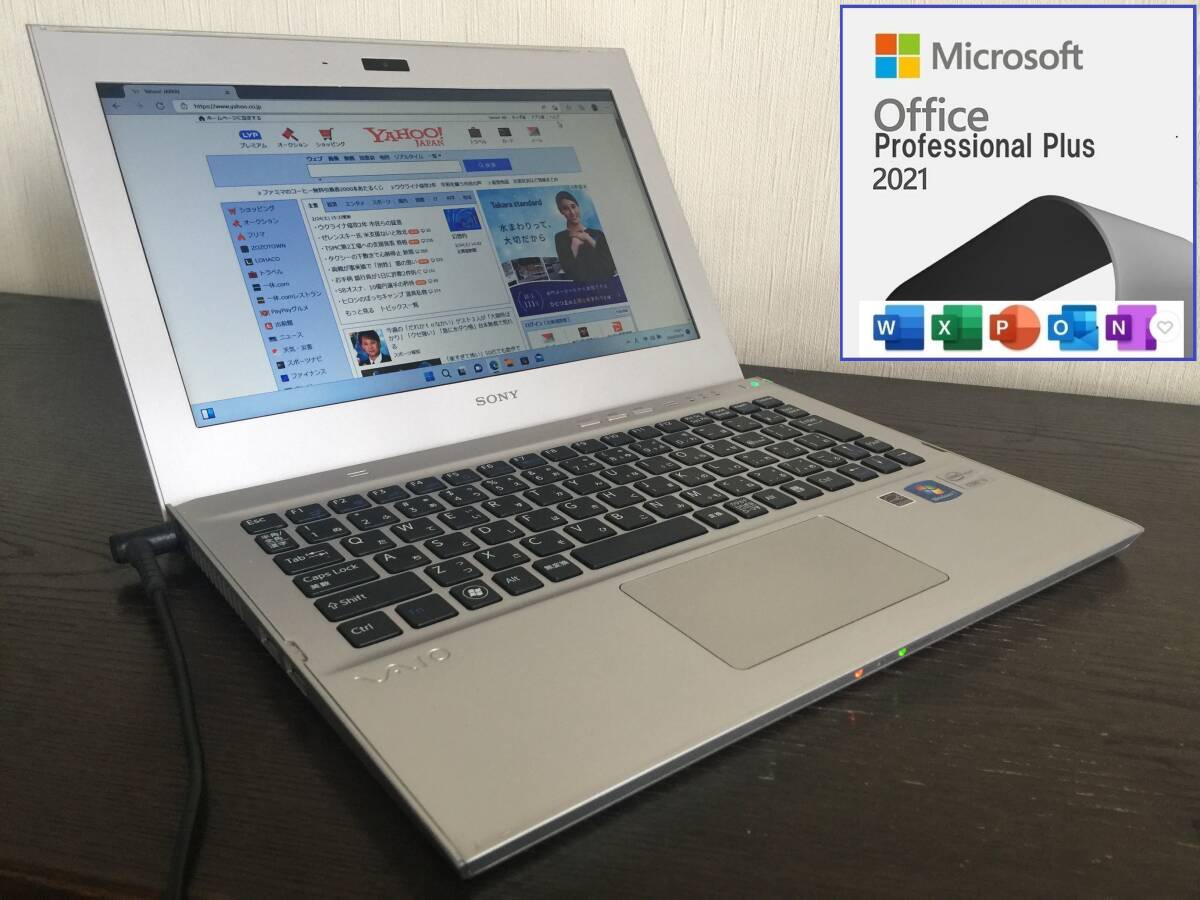 O彡 VAIO SVT1111AJ Core i3-2367M 1.4GHz/4G/SSD 32G+320G/11.6型1,366×768/Win11+2021 ①拍卖