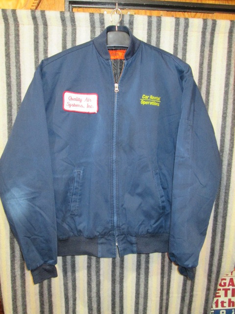 古着 CiNTAS シンタス(Lサイズ)ワークジャケット ネイビー ヴィンテージ WORK WEAR 中綿入り 拍卖
