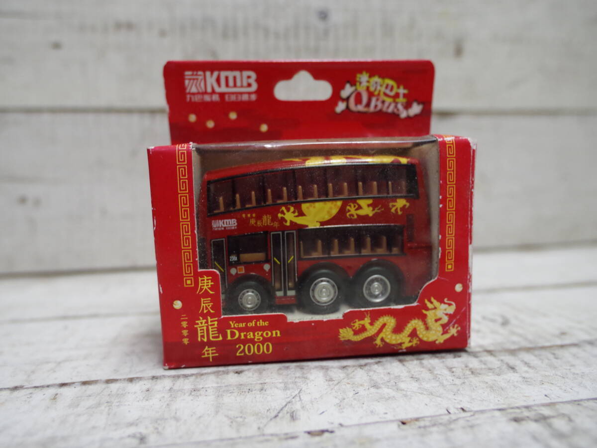 M10392 箱入 未使用 kmb 2000年 Dragon 龍年 ミニカー 2階建バス Q版 九巴龍年 238X 現状 サイズ80 0602拍卖