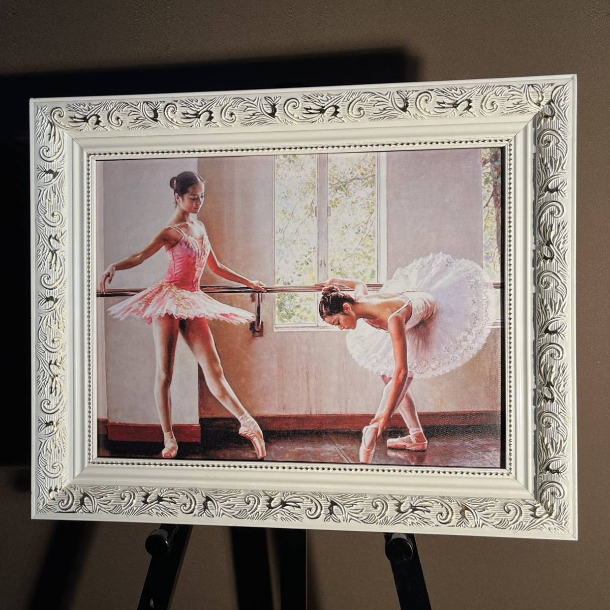 キャンバスプリントアートバレリーナ 絵画 額付き インテリア拍卖
