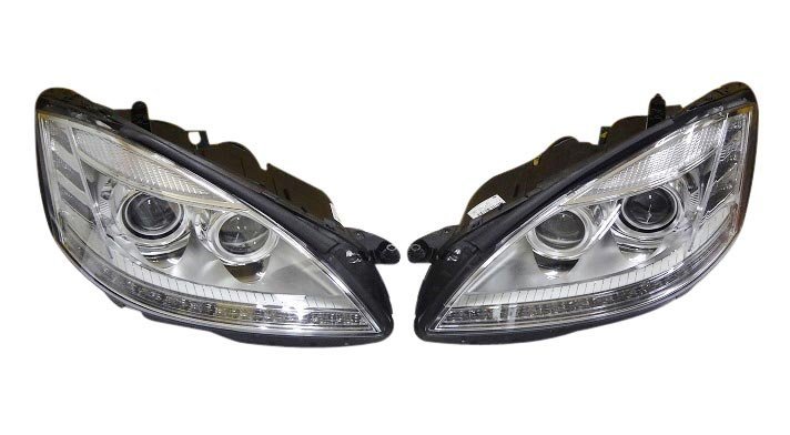 【正規純正OEM】 ベンツ W221 バイキセノン ヘッドライト NV付 Sクラス S350 S550 S600 S63AMG S65AMG 後期 補修用 2218201759 2218201859拍卖