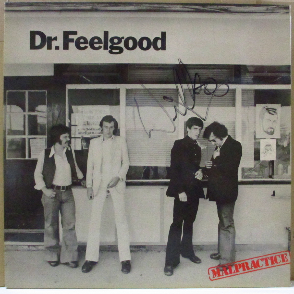 DR.FEELGOOD(ドクター・フィールグッド)-Malpractice (UK オリジナル LP/ウィルコの直筆サイ拍卖