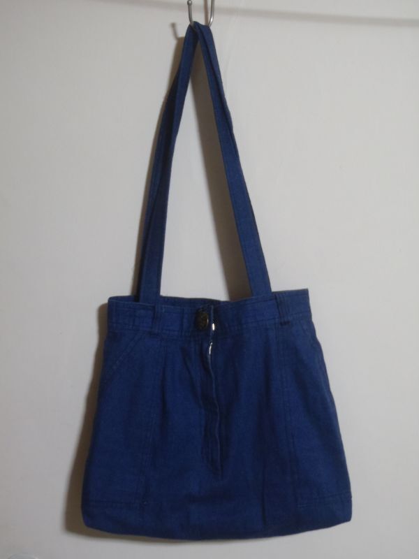 ハンドメイド ジーンズ リメイク トートバッグ ショルダーバッグ デニム拍卖