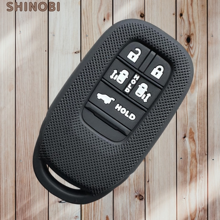 ホンダ専用 シリコン製 スマートキーケース キーカバー 新型ヴェゼル RV系 ステップワゴン RP6/RP7/RP8 シビック FL1 /タイプR ブラック拍卖