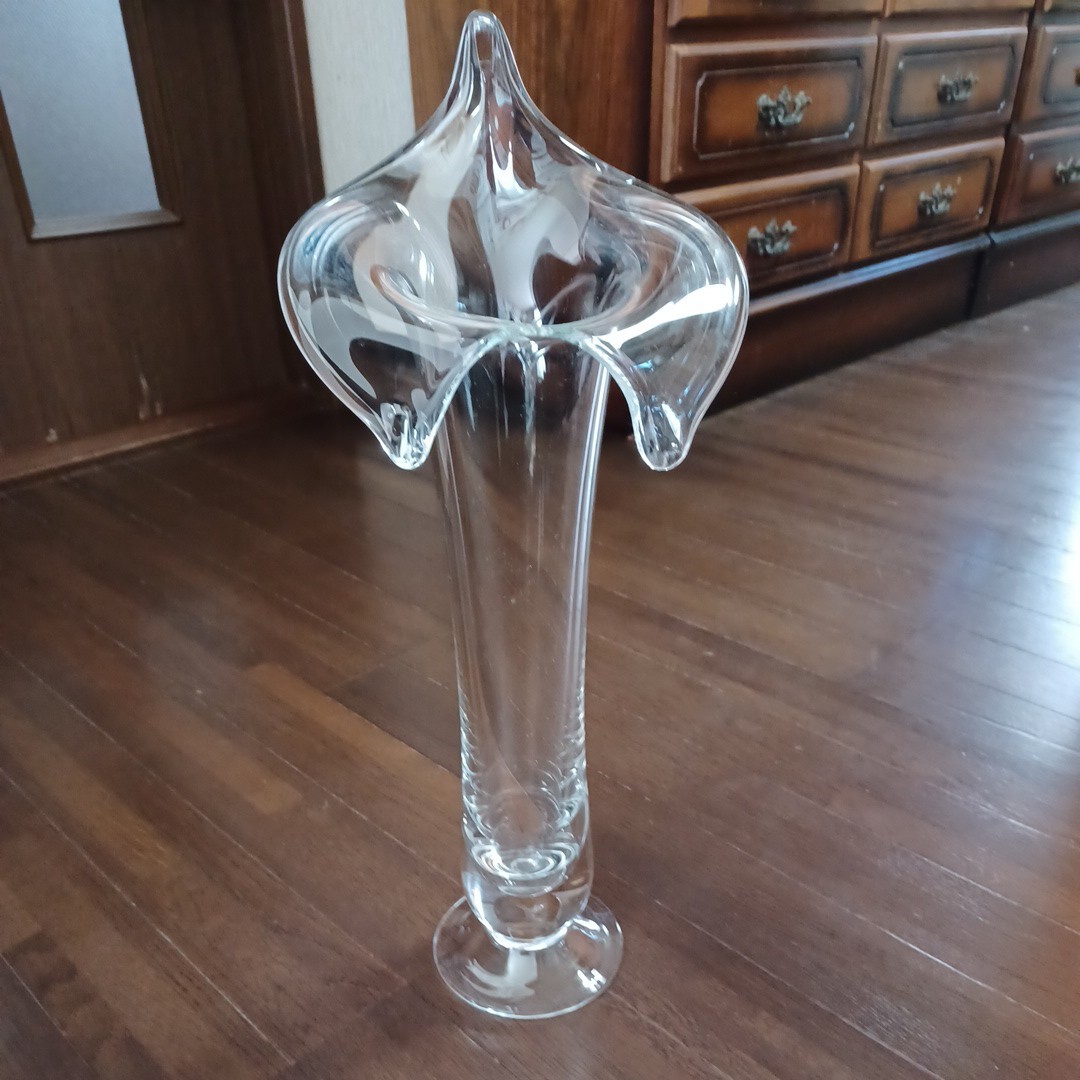 花瓶 フラワーベース クリスタル ガラス ガラス製拍卖