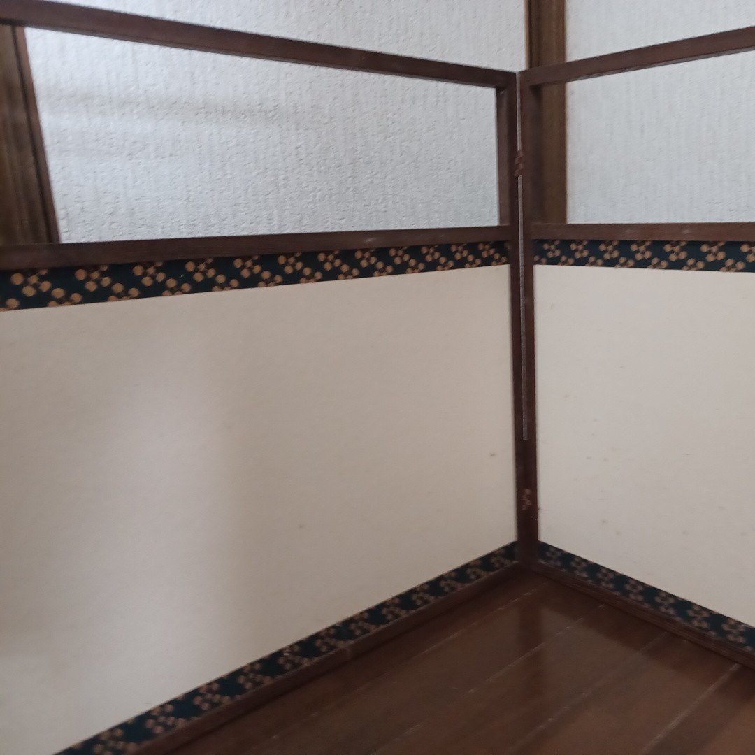 茶道具 風炉先屏風 女桑 裏アジロ両面使い拍卖