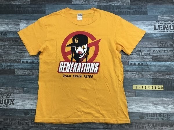 GENERATIONS from EXILE TRIBE メンズ ライブツアー 2016 半袖Tシャツ M 山吹色拍卖