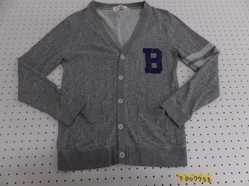 Side Kick サイドキックス メンズ Vネック カーディガン ジャケット 杢グレー L拍卖