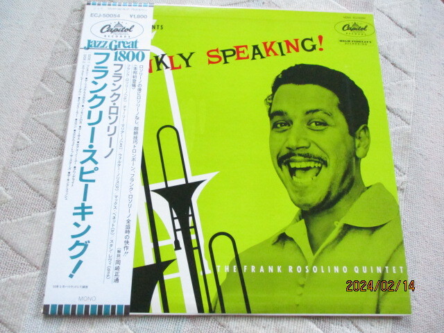 LP 帯付 FRANKLY SPEAKING / フランク・ロソリーノ ・フランクリー・スピーキング Capitol ECJ-50054 試聴済拍卖