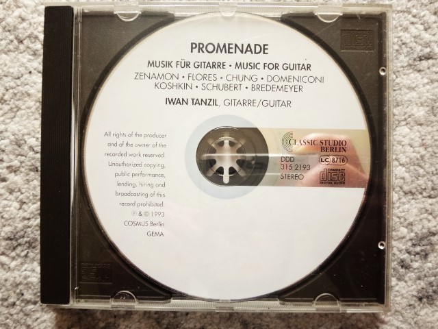 【 Iwan Tanzil Promenade - Musik Fr Gitarre - Music For Guitar 】CDは4枚まで送料198円拍卖