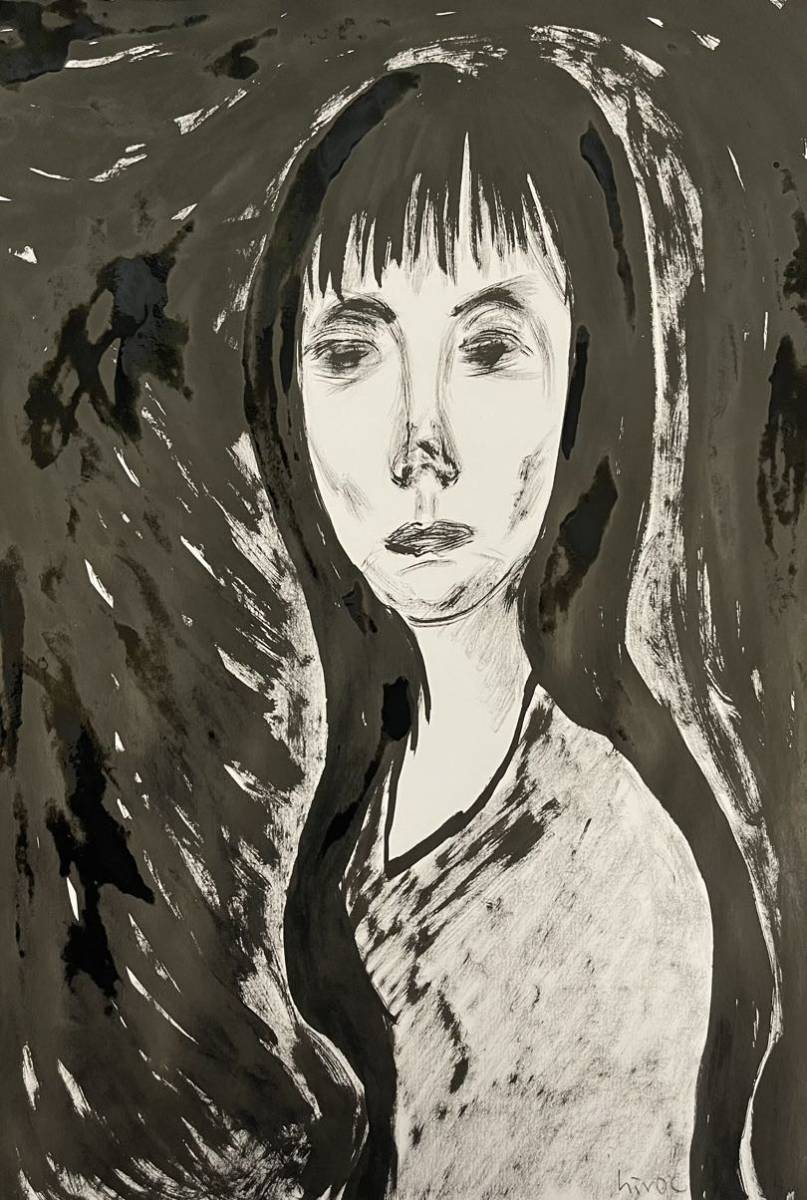 絵描きhiro C「笑わない女」拍卖