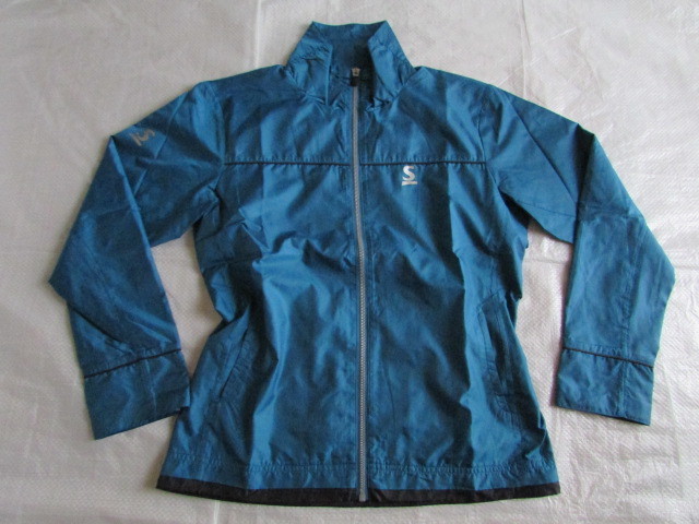 ウイメンズ Lサイズ 使用少なめ きれい スリクソン フルジップ ウオーム ジャケット ウインド ブレーカー SRIXON ダンロップ拍卖