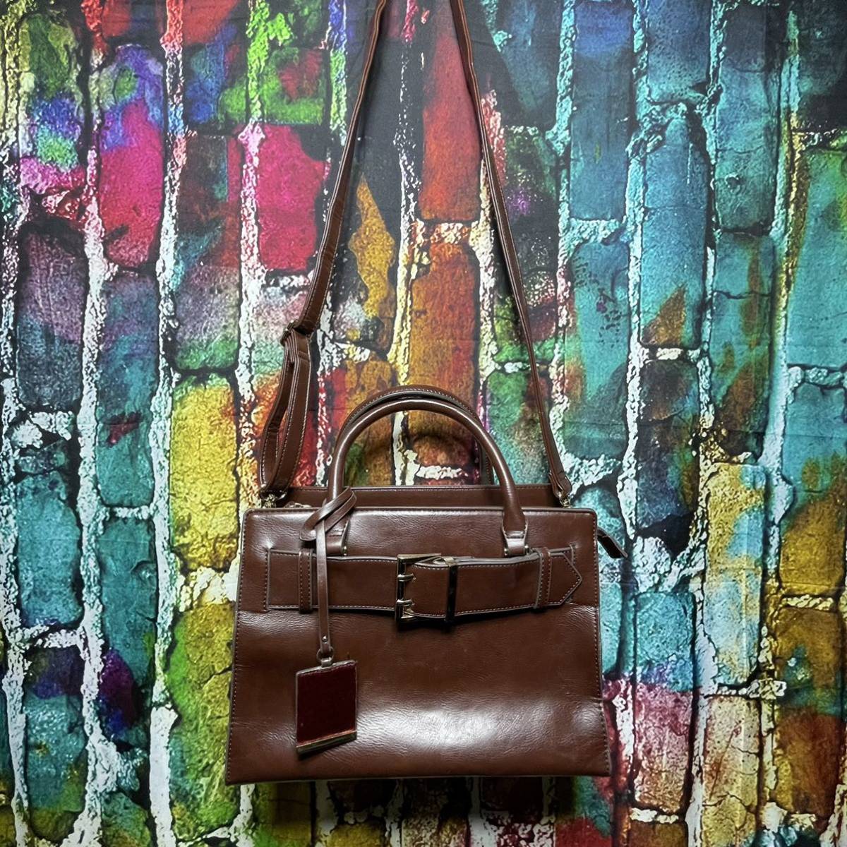 JEANASIS ジーナシス 2way ハンドバッグ ショルダーバッグ拍卖