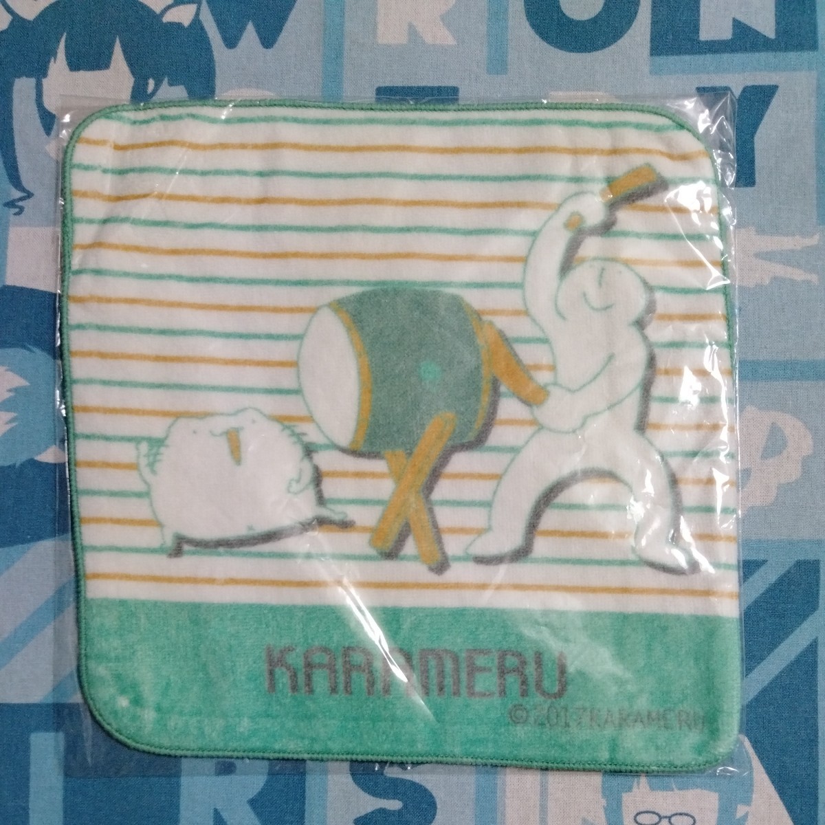 からめる の KUSOショップ リターンズ ハンド タオル 太鼓 ver. 未開封新品 マズル ミニ ハンカチ キデイランド拍卖