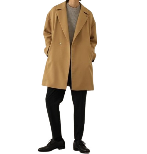 ○★新品未使用 STUDIOUS(ステュディオス) ダブルブレストオーバーコート サイズ2 キャメル★○拍卖