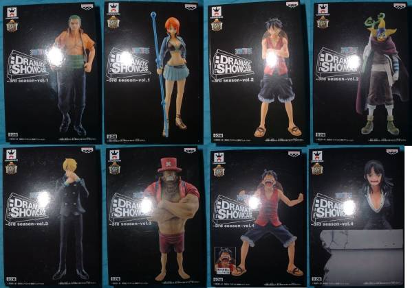 ワンピース DRAMATIC SHOWCASE 3rd season1~4 全8種セット拍卖