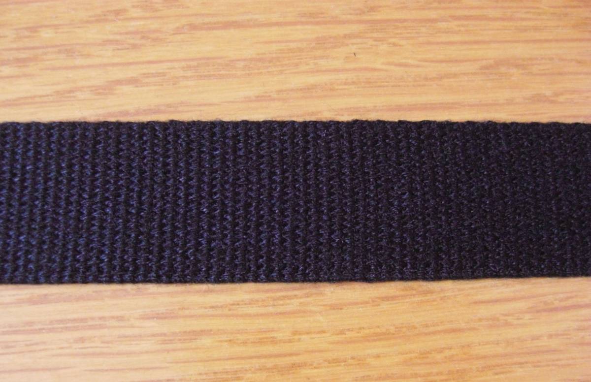 ★25mm巾 黒色無地 持ち手テープ 約320cm かばん バッグ 拍卖