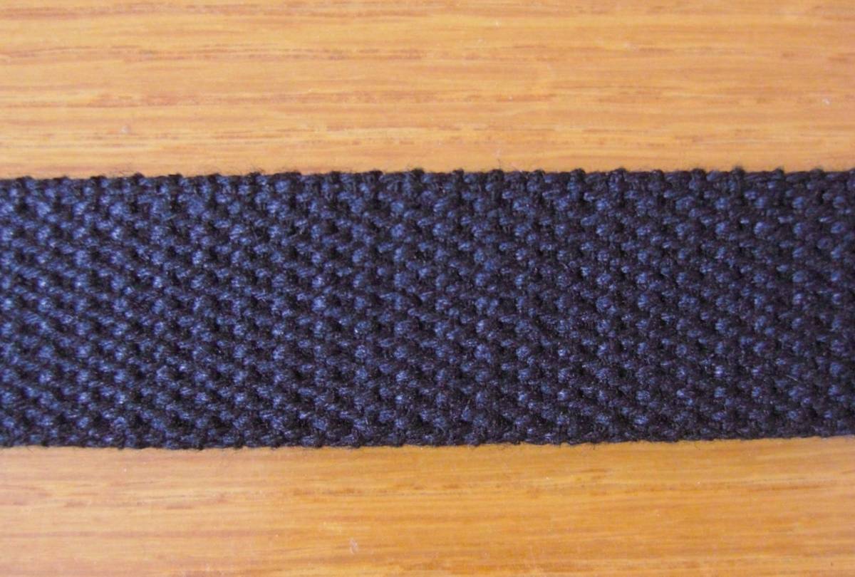 ★25mm巾 黒色無地 持ち手テープ 約306cm かばん バッグ拍卖