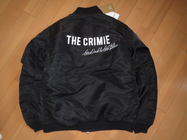 送料無料発送 人気完売 ビッグサイズ XXL 2XL クライミー BLACK CRIMIE MA-1 JACKET 正規品 新品未使用 タグ付き拍卖