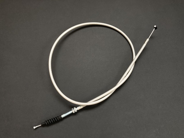 ホーク2 CB250T CB400T メッシュクラッチワイヤー 10cmロング 日本製拍卖