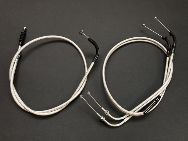 XJR400 ~94y メッシュワイヤーセット 20cmロング 日本製拍卖