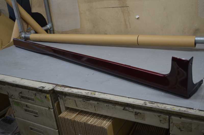 フィット シャトル 前期(GP2) 純正 破損無 取付OK 右 サイドスポイラー サイドステップ R543P 71800-TF0-J0 k080358拍卖