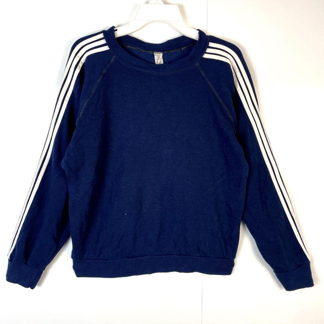 USA製SPortswearラインスウェットラグラントレーナー紺ネイビーホワイト拍卖