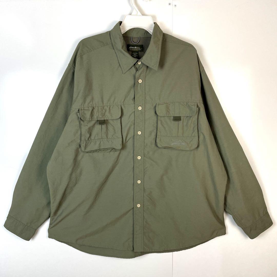 エディーバウアーEddie Bauerフィッシングシャツ長袖シャツヴィンテージ拍卖