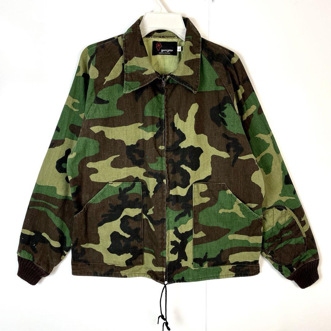 Black Sheepダックハンターカモジャケット迷彩柄ラグランヴィンテージ拍卖
