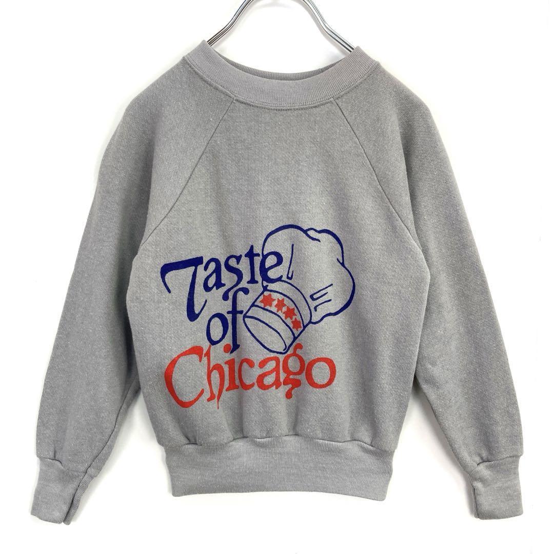 USA製ラグランスウェットキッズトレーナーTastelofChicagoフェス拍卖