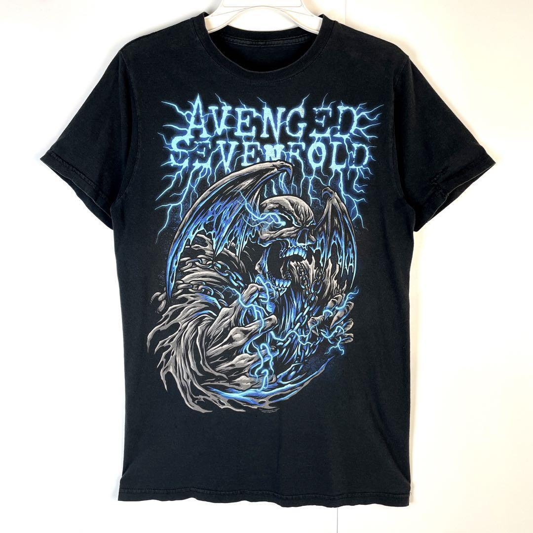 A7Xアヴェンジド・セヴンフォールドバンドTシャツバンT大判プリント両面フェード拍卖