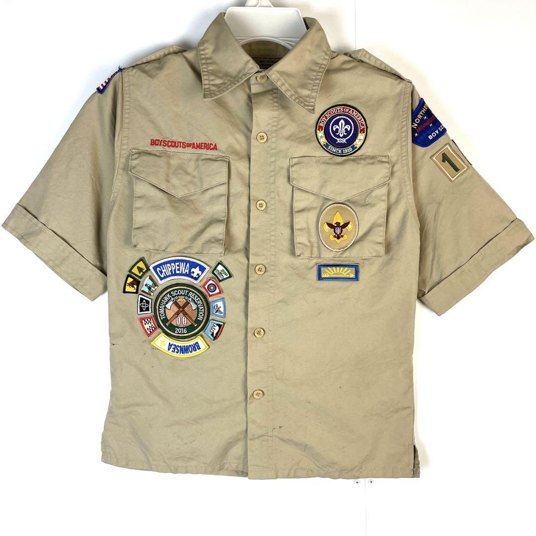 BoyScouts of America半袖ボーイスカウトシャツ刺繍ワッペン拍卖