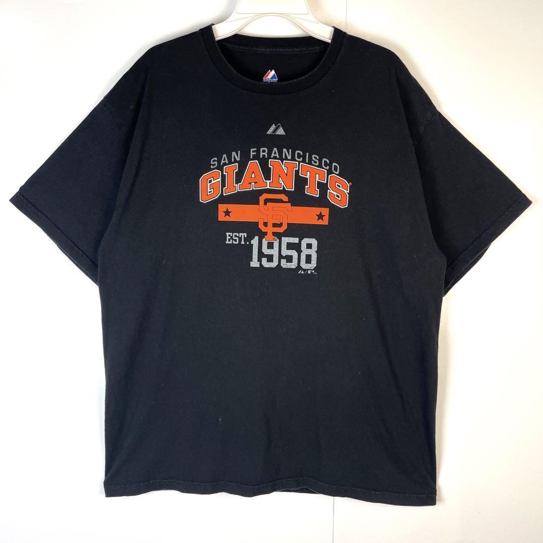 MajesticマジェスティックMLBジャイアンツTシャツメジャーリーグ野球拍卖
