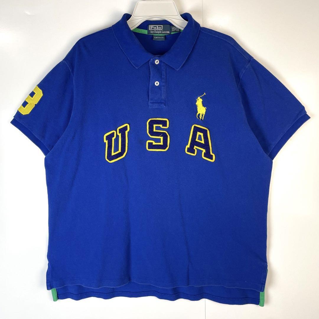 PolobyRalphLaurenラルフローレン半袖ポロシャツビッグポニー刺繍拍卖